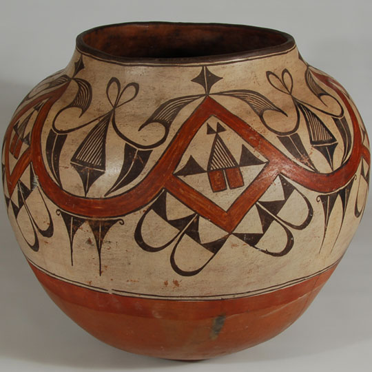 Historic Zia Pueblo Pottery - C3744